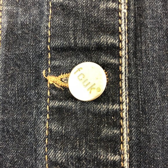 French Connection FCUK Jean Denim Jacket Small - Picture 3 of 6